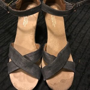 Toms Wedges, Denim